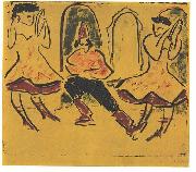 Ernst Ludwig Kirchner Hungarian dance oil